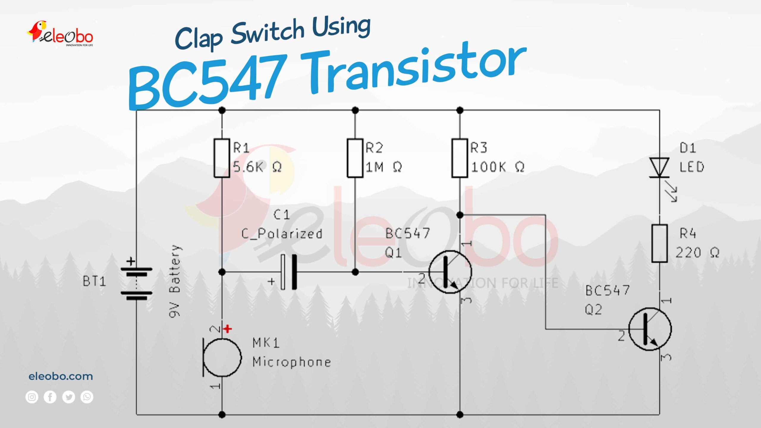 Clap Switch Using Transistor