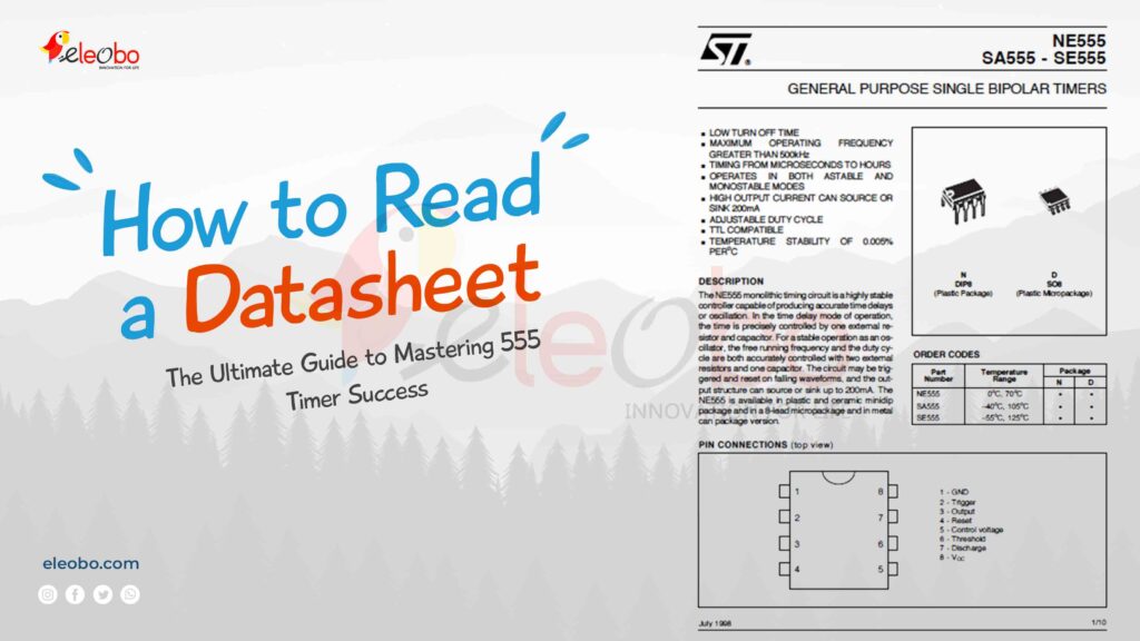 Learn how to read a datasheet like a pro! This beginner-friendly guide breaks down the 555 timer datasheet step-by-step